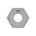 Newport Fasteners Heavy Hex Nut, 1-1/4"-8, Steel, Grade 2H, Plain, 1-7/32 in Ht, 50 PK NB314400B-50